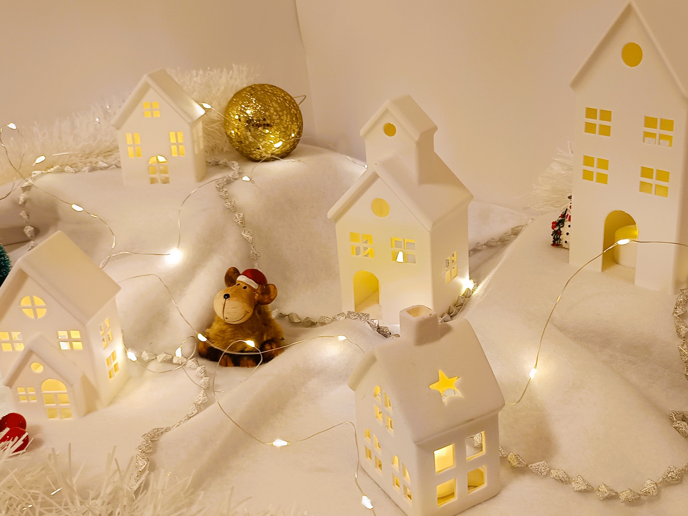3D Christmas Houses for Tea Lights